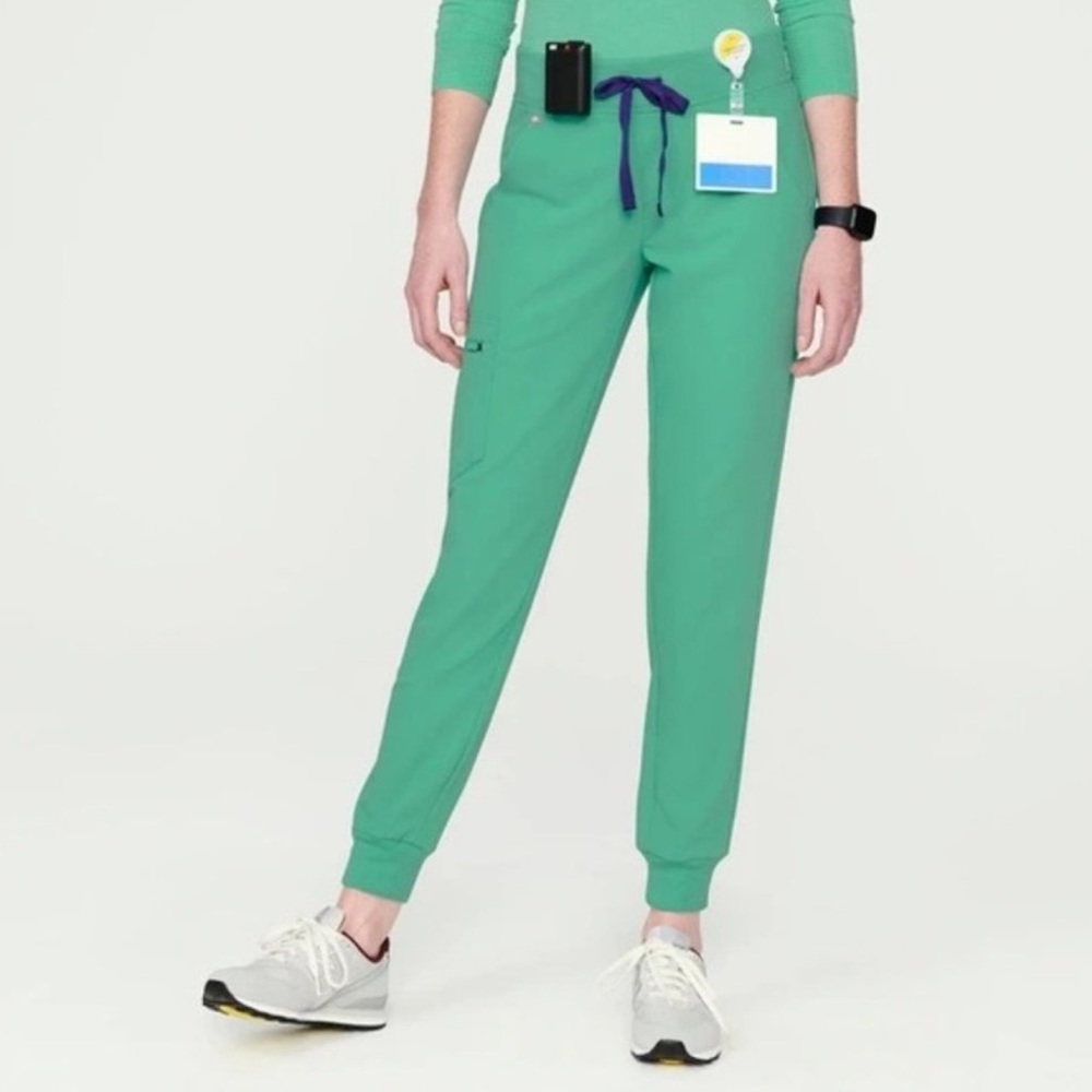 Figs Surgical Green High Waisted Zamora Joggers